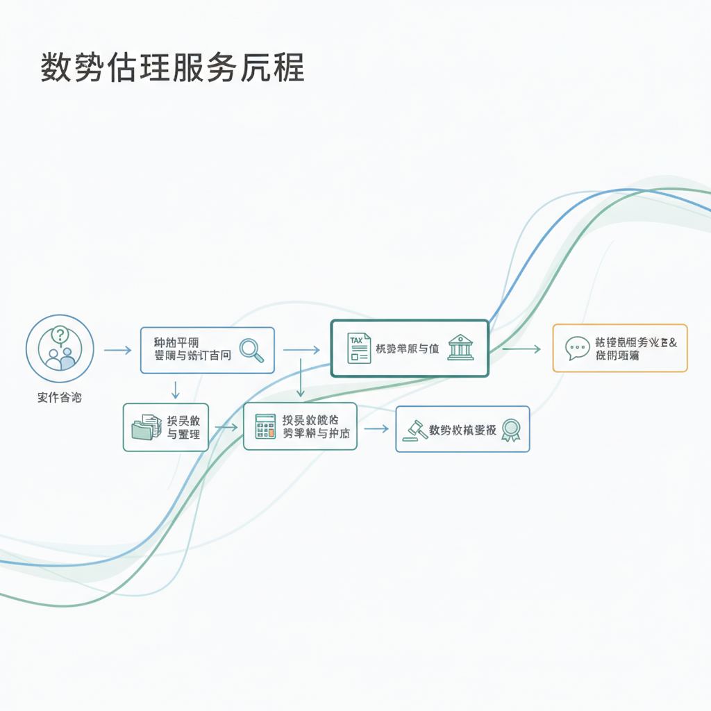 税务代理服务流程示意图